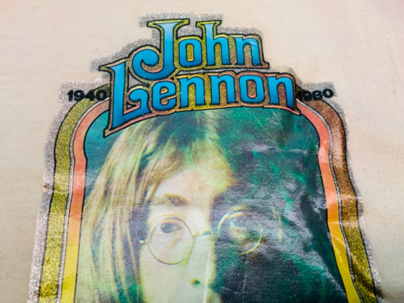 Photo 6 of 802849…vintage John Lennon 1940-1980 memorial baseball shirt size med 