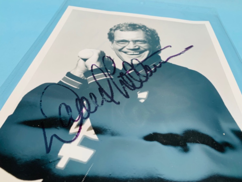 Photo 1 of 802855…autographed David Letterman picture 