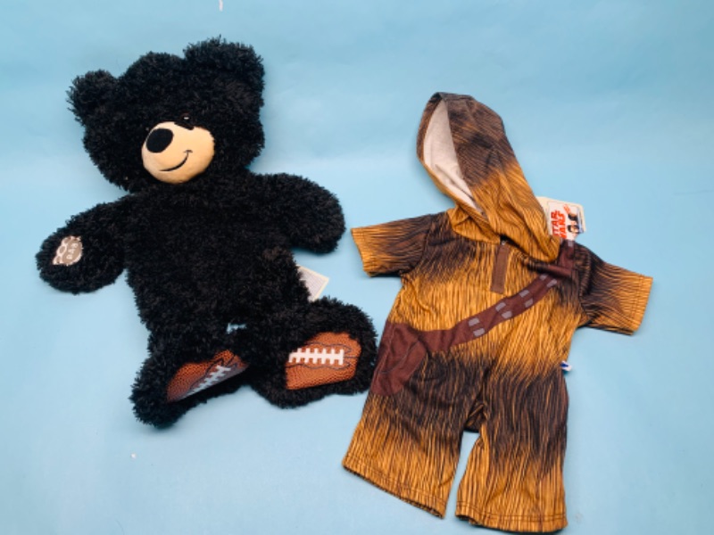 Photo 1 of 802885…unstuffed build a bear and Star Wars Chewbacca outfit for bear 