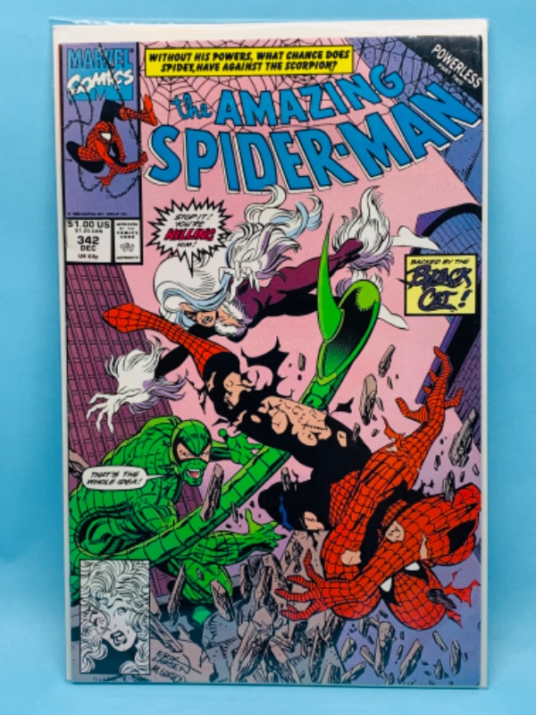 Photo 1 of 802911… vintage amazing Spider-Man comic 342 in plastic sleeve