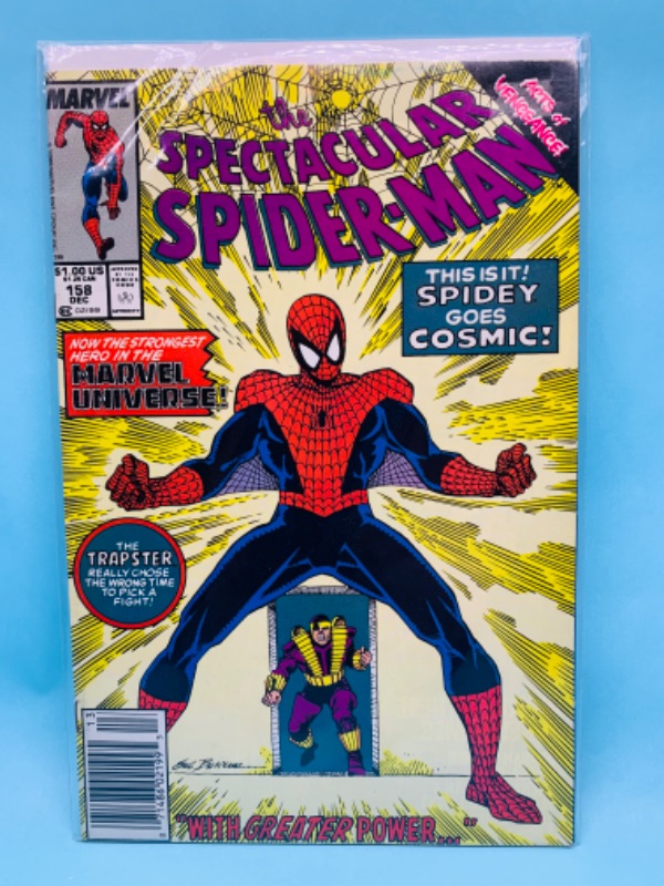 Photo 1 of 802917… vintage spectacular Spider-Man comic 158 in plastic sleeve