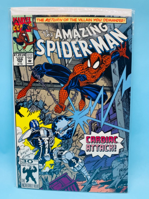 Photo 1 of 802918… vintage amazing Spider-Man comic 359 in plastic sleeve
