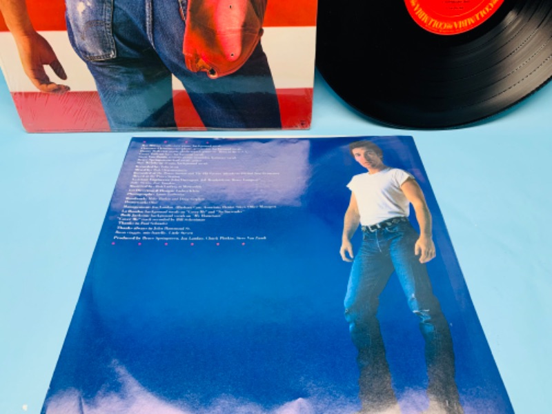 Photo 3 of 802920…great condition vinyl Bruce Springsteen record in plastic cover and record in great condition for age 