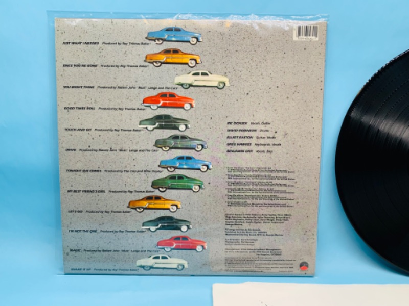 Photo 2 of 802925…great condition cars vinyl record in plastic sleeve cover and record in great condition for age 