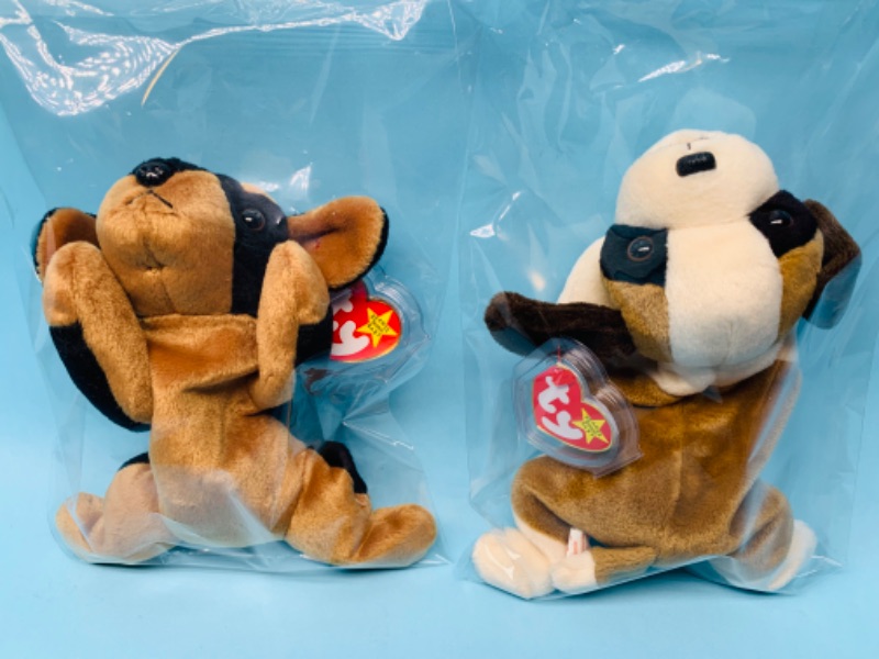 Photo 1 of 802936…2 TY beanie babies in plastic bags 