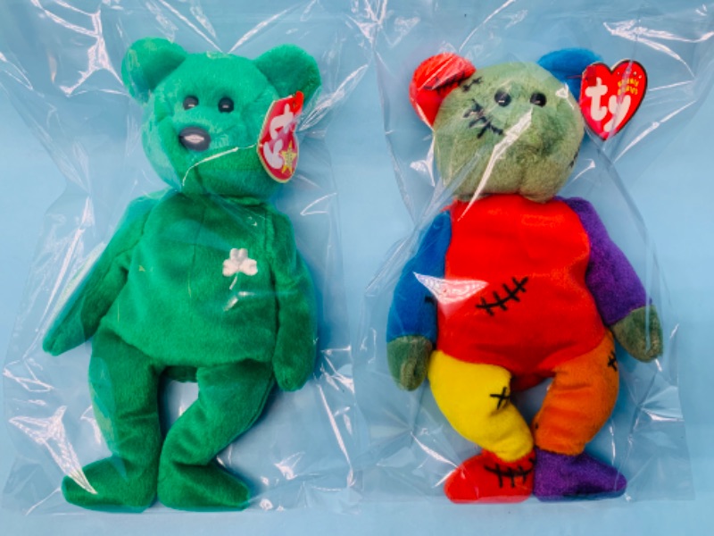 Photo 1 of 802937…2 TY beanie babies in plastic bags 