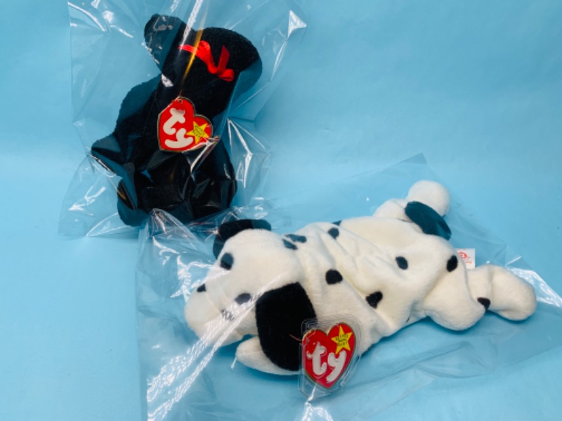 Photo 1 of 802939… 2 TY beanie babies in plastic bags 