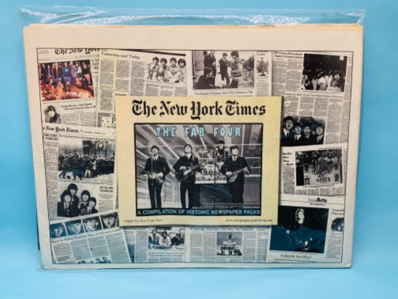 Photo 2 of 802959… the Beatles 2009 retrographic newspaper souvenir in plastic 