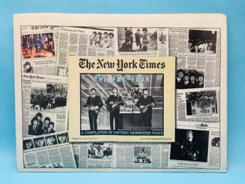 Photo 1 of 802959… the Beatles 2009 retrographic newspaper souvenir in plastic 