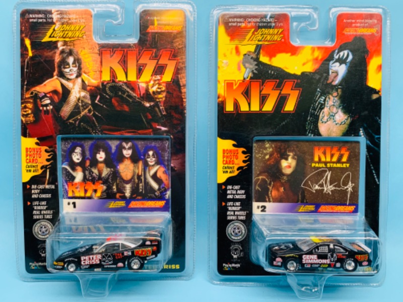 Photo 1 of 802970… 2 kiss Johnny lightning die cast cars in original packages 