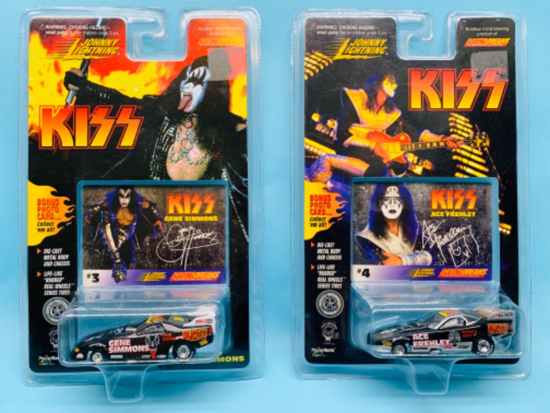 Photo 1 of 802971…2 kiss Johnny lightning die cast cars in original packages 