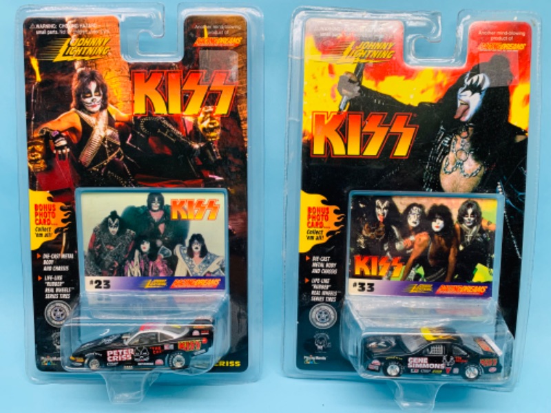 Photo 1 of 802981… 2 kiss Johnny lightning die cast cars in original packages 