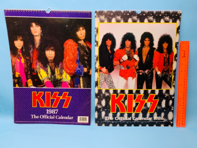 Photo 1 of 803007…2 large kiss calendars 1986 and 1987