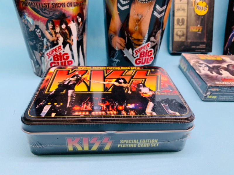 Photo 4 of 803018…kiss collectibles- cups, playing cards, coasters, cologne, and more 