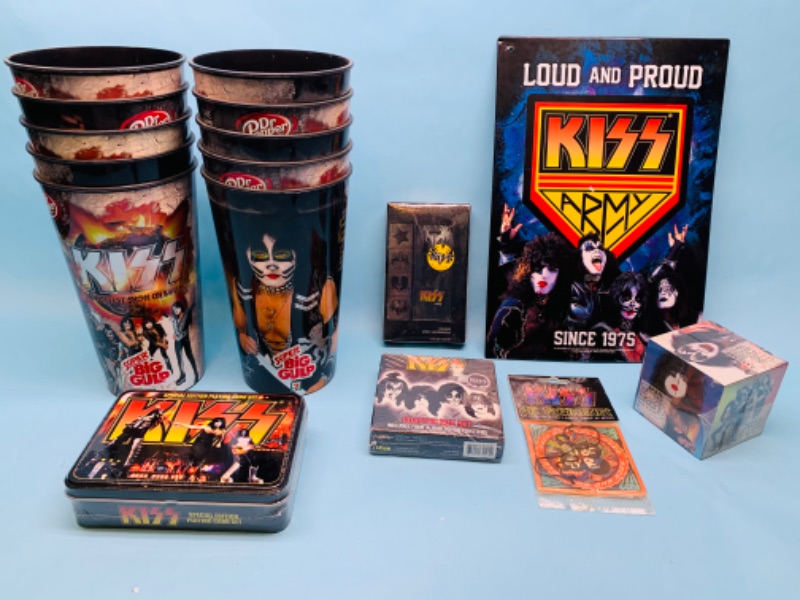 Photo 1 of 803018…kiss collectibles- cups, playing cards, coasters, cologne, and more 