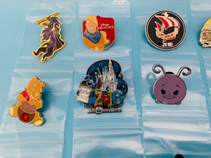 Photo 5 of 803023…15 Disney pins in plastic bags 