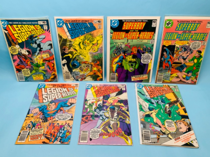 Photo 1 of 803026…7 vintage $.40 DC comics in plastic sleeves 