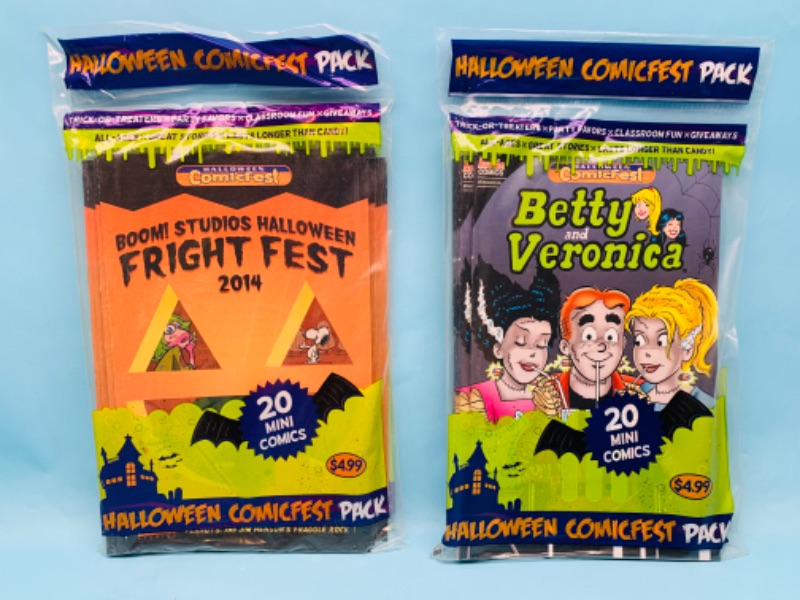 Photo 1 of 803034… 2 Halloween comicfest 25 mini comics each in sealed packages 