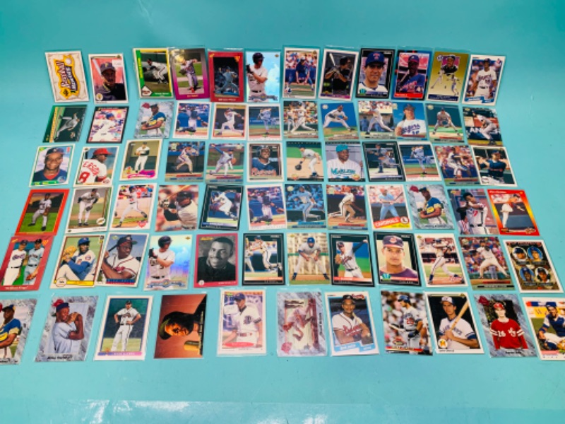 Photo 1 of 803050… 70 misc baseball cards in plastic sleeves 