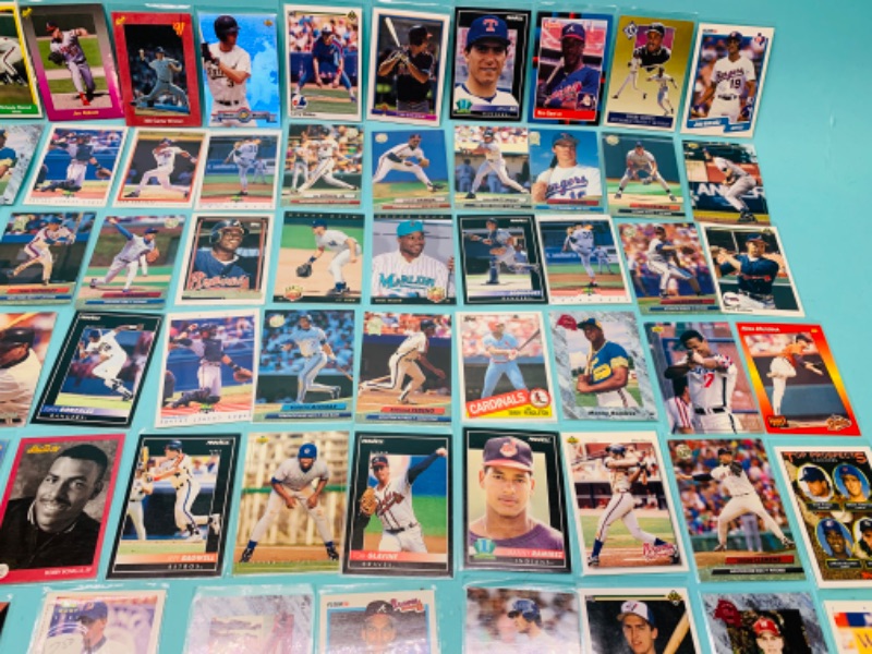 Photo 4 of 803050… 70 misc baseball cards in plastic sleeves 