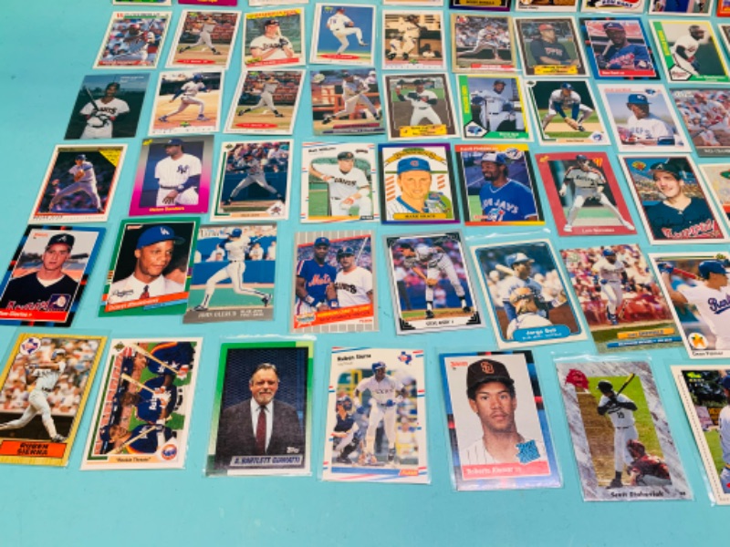 Photo 5 of 803051… 70 misc baseball cards in plastic sleeves 