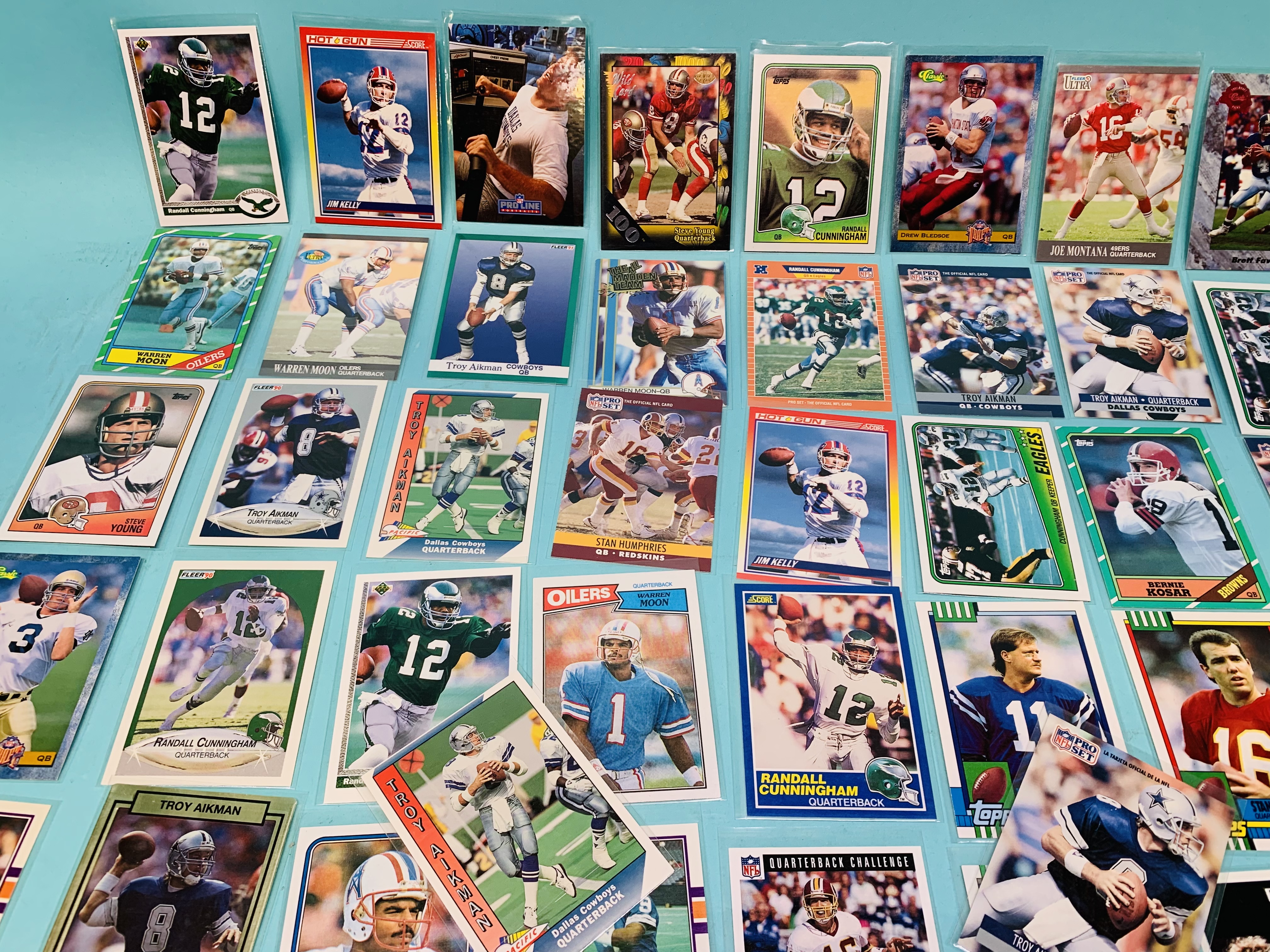 Photo 5 of 803052…50 nfl quarterback trading cards in plastic sleeves 