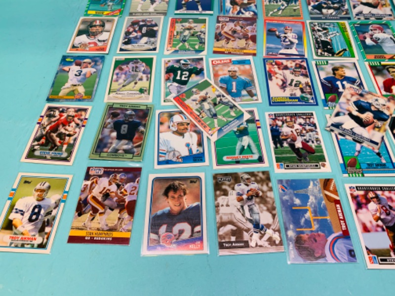 Photo 8 of 803052…50 nfl quarterback trading cards in plastic sleeves 