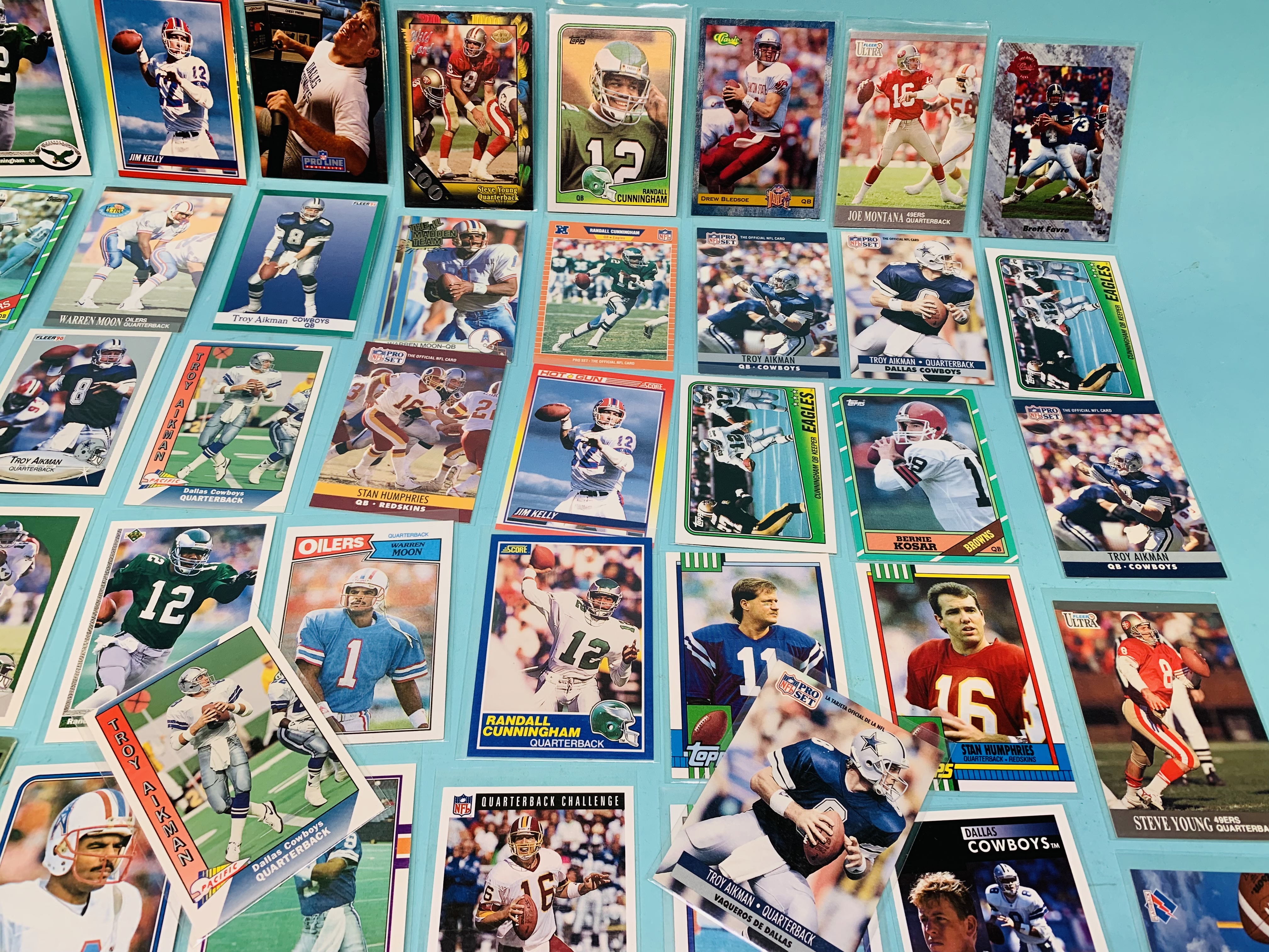 Photo 10 of 803052…50 nfl quarterback trading cards in plastic sleeves 