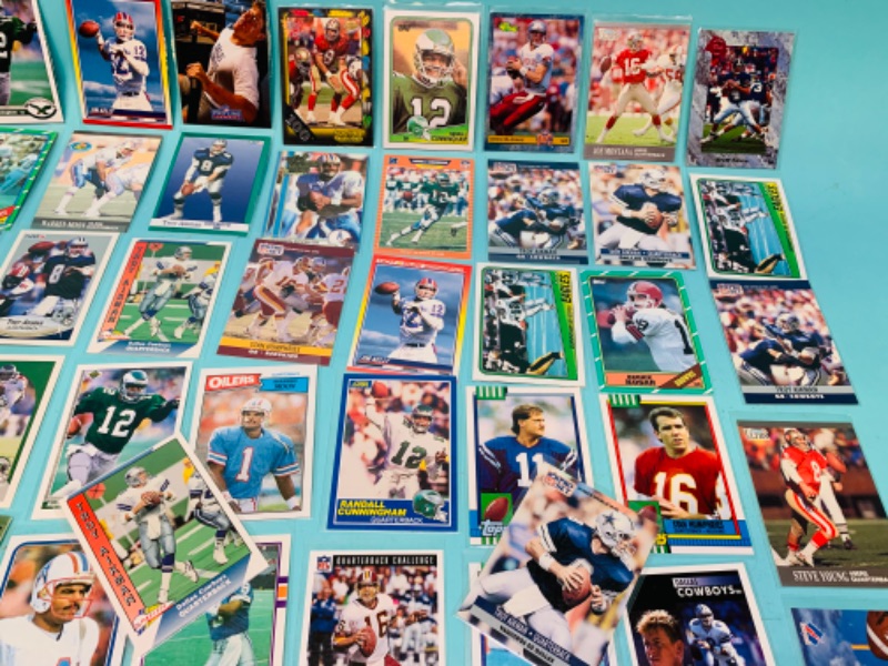 Photo 7 of 803052…50 nfl quarterback trading cards in plastic sleeves 