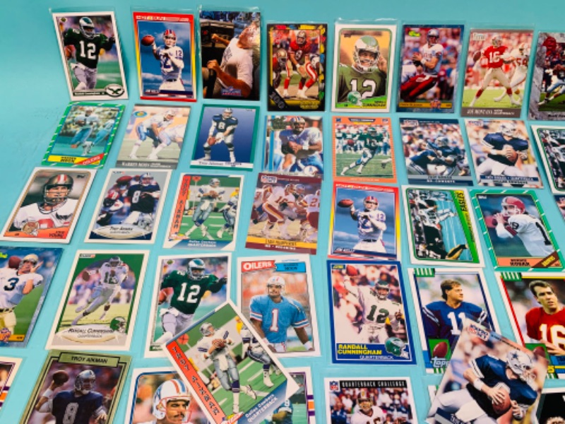 Photo 6 of 803052…50 nfl quarterback trading cards in plastic sleeves 