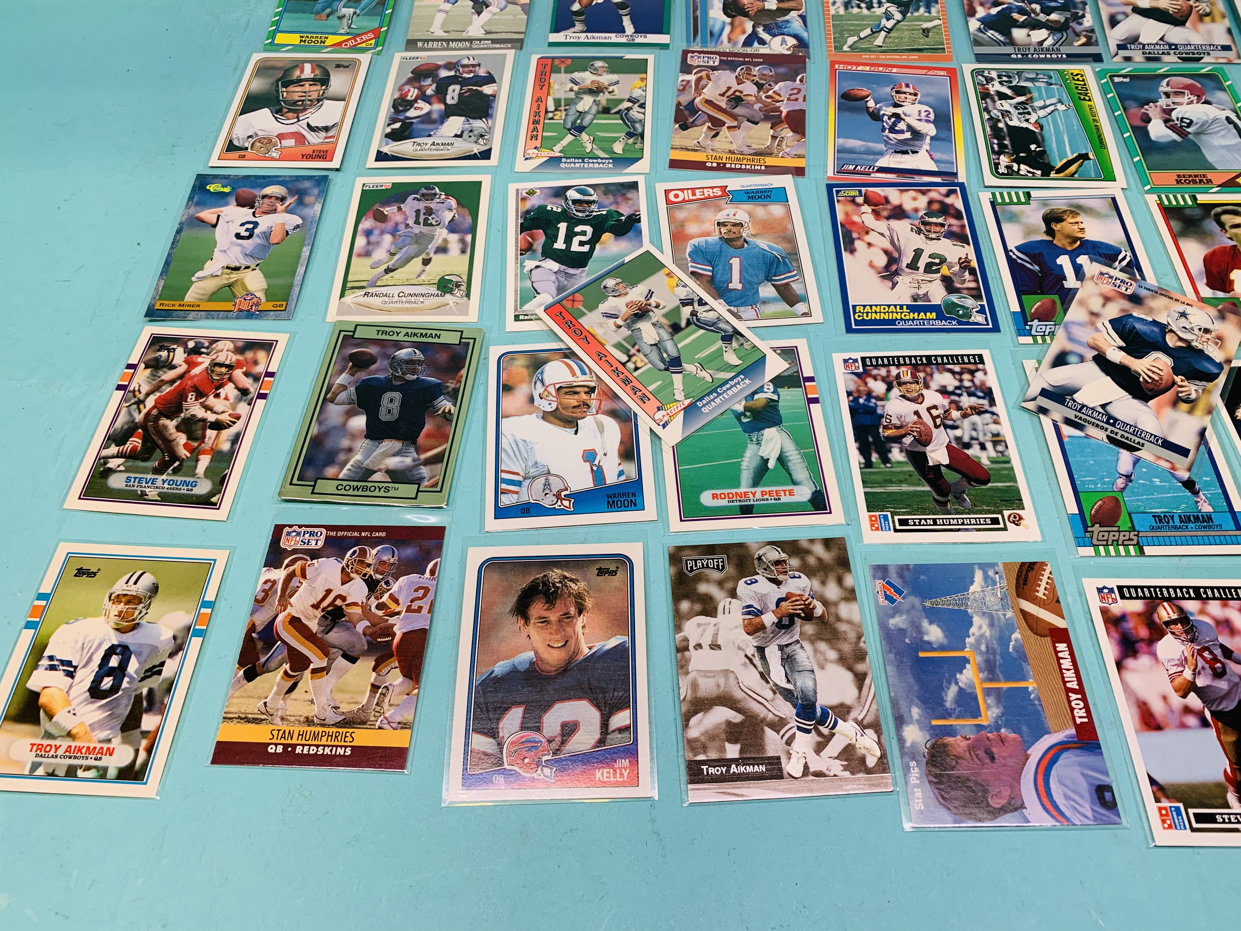 Photo 4 of 803052…50 nfl quarterback trading cards in plastic sleeves 