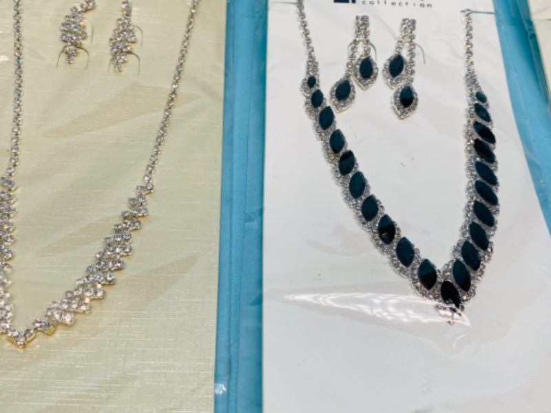 Photo 3 of 803064…3 fashion jewelry necklace and pierced earrings sets in packages by Christina collection 