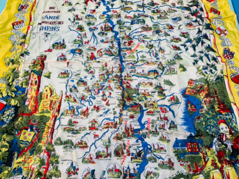 Photo 6 of 803101…vintage foreign silk scarf souvenirs 