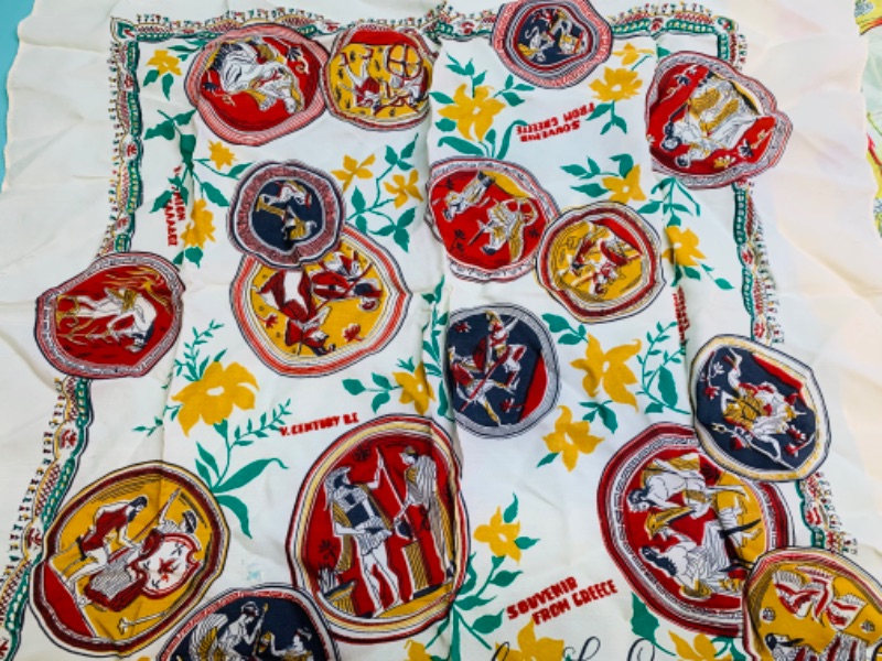 Photo 3 of 803101…vintage foreign silk scarf souvenirs 