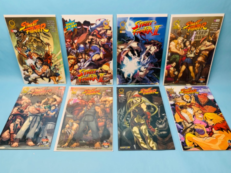 Photo 1 of 803122…8 street fighter comics in plastic sleeves 
