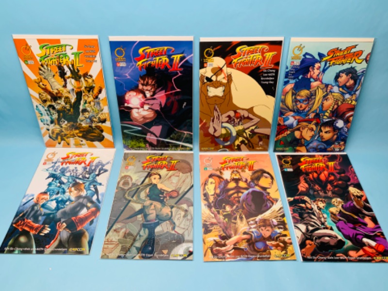 Photo 1 of 803123…8 street fighter comics in plastic sleeves 