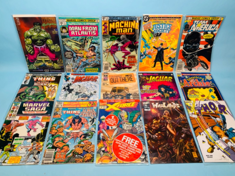 Photo 1 of 803126…15 older comics in plastic sleeves 