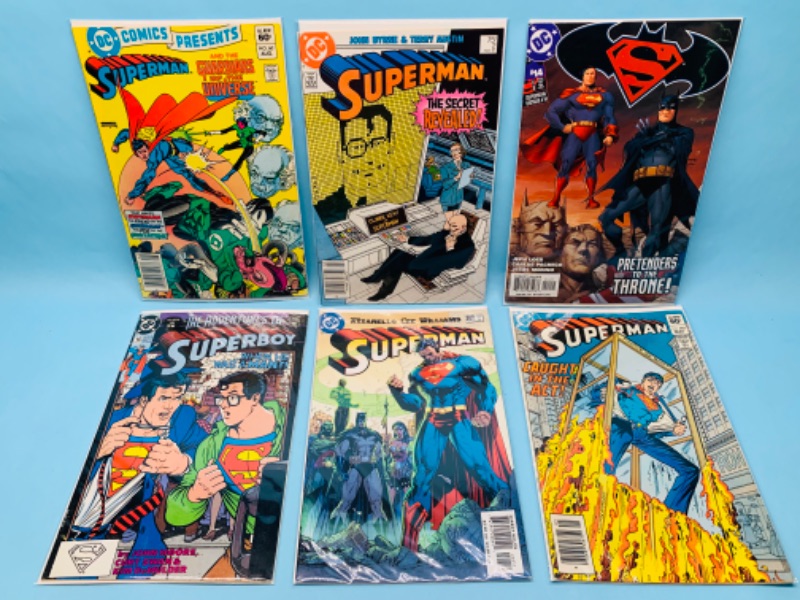 Photo 1 of 803130…6 Superman comics in plastic sleeves 