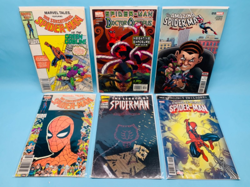 Photo 1 of 803131…6 Spider-Man comics in plastic sleeves 