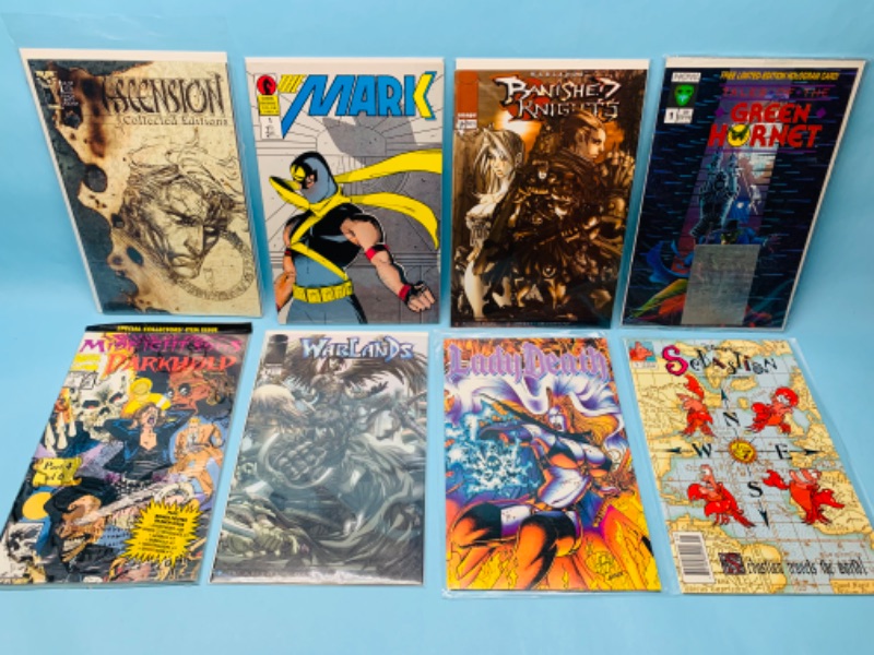 Photo 1 of 803133…8 comics all number ones in plastic sleeves 