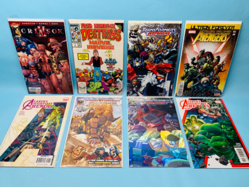 Photo 1 of 803140…8 comics all number ones in plastic sleeves 