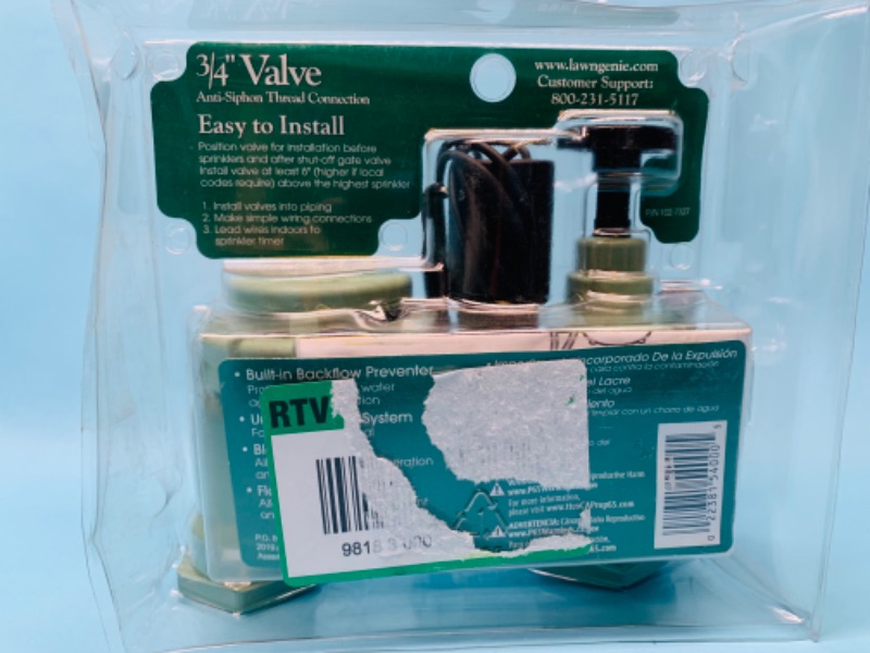 Photo 2 of 803152… anti-siphon 3/4” valve in package 