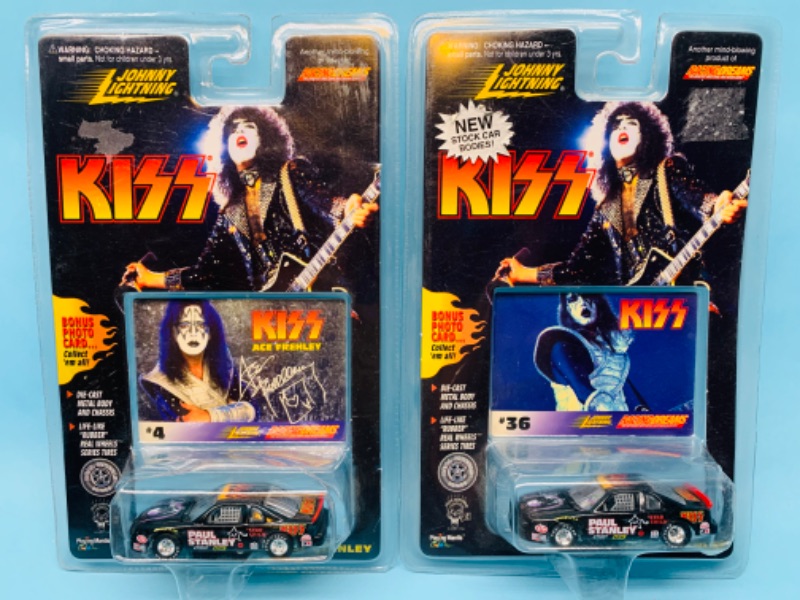 Photo 1 of 803157…2 kiss Johnny lighting die cast cars in original packages 