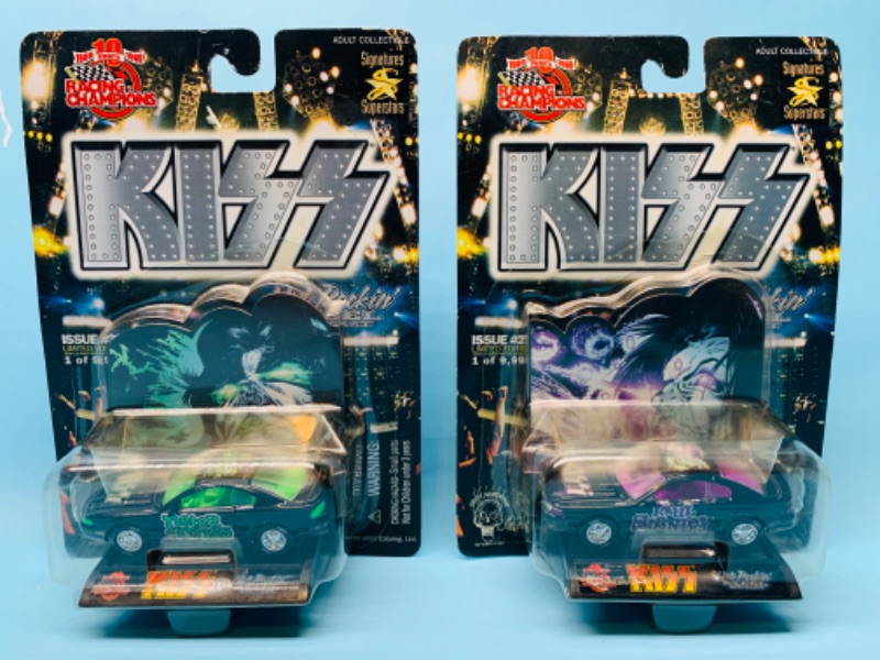 Photo 1 of 803166…2 racing champions kiss die cast cars in original packages 