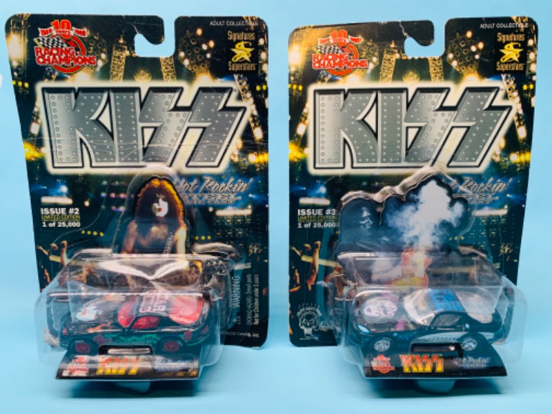 Photo 1 of 803170…2 racing champions kiss die cast cars in original packages 