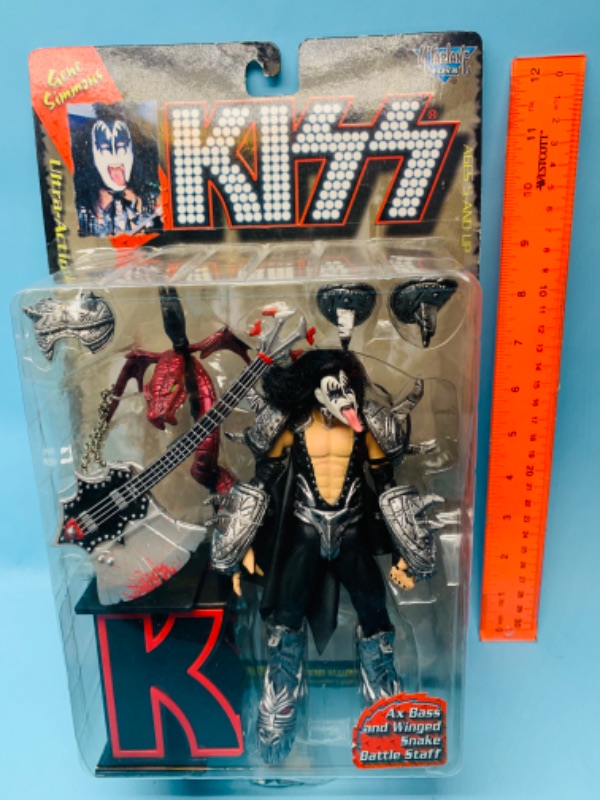 Photo 1 of 803175…mcfarlane toys kiss gene Simmons ultra action figure in original package 