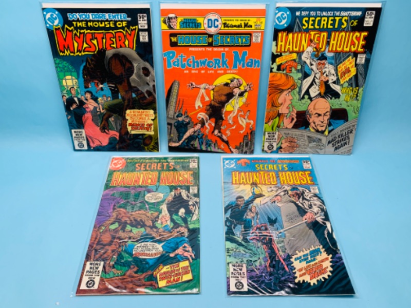 Photo 1 of 803179…5 vintage haunted comics in plastic sleeves 