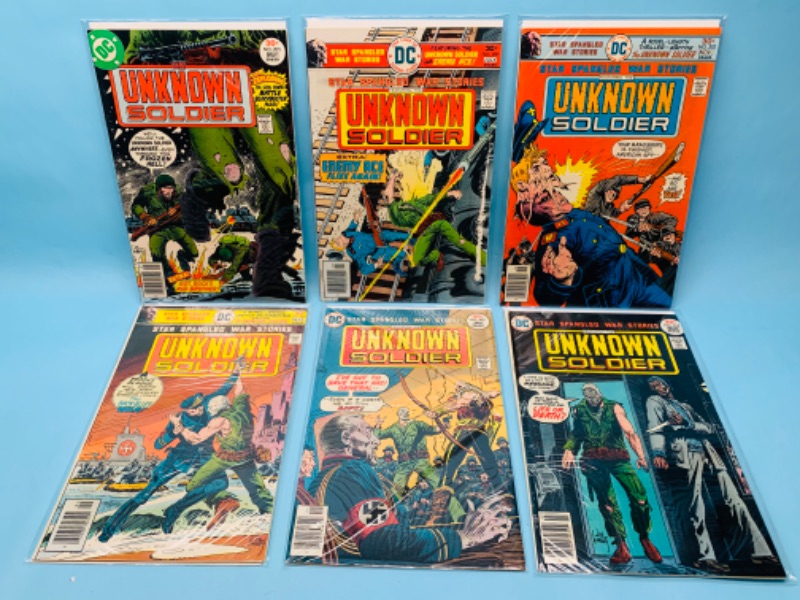 Photo 1 of 803182…6 vintage $.30 cent war comics in plastic sleeves 