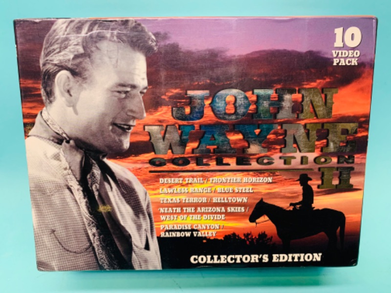 Photo 1 of 803194…John Wayne collection II video pack of 10 tapes 