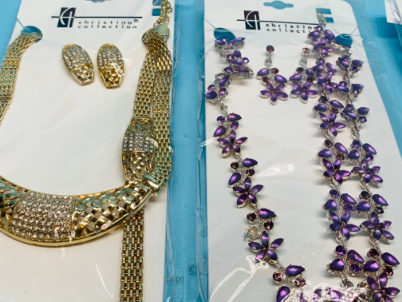 Photo 3 of 803240…3 fashion jewelry sets in packages necklace, bracelet, and pierced earrings sets 